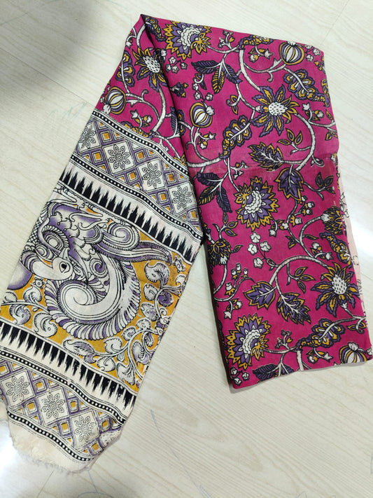 Kalamkari Duppatas (Cotton & Silk) KZD34