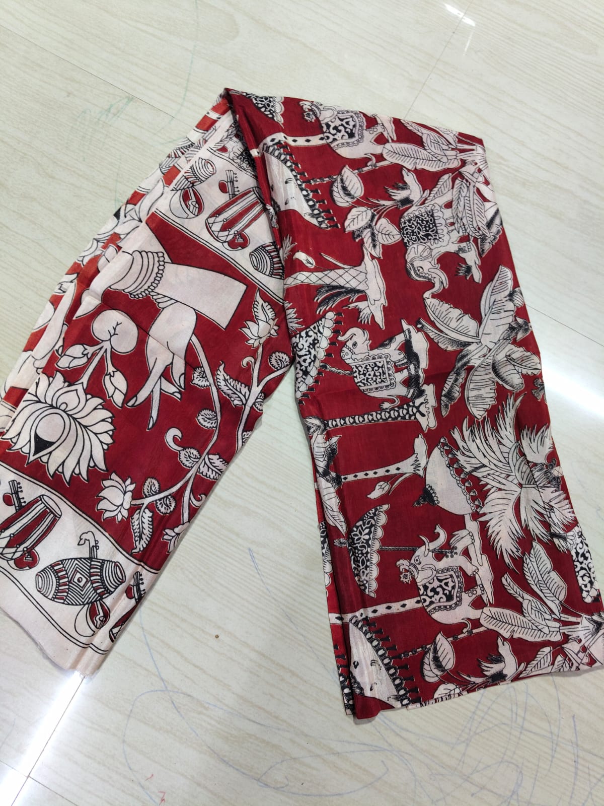 Kalamkari Duppatas (Cotton & Silk) KZD47