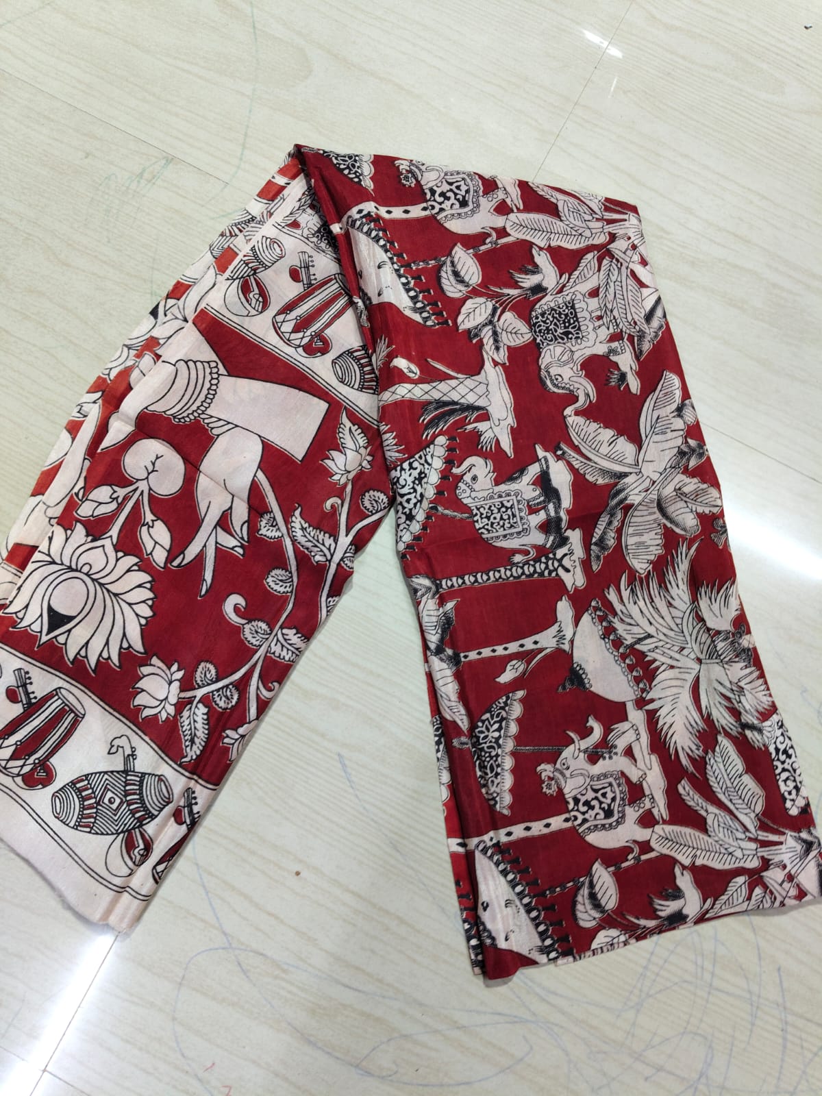 Kalamkari Duppatas (Cotton & Silk) KZD47