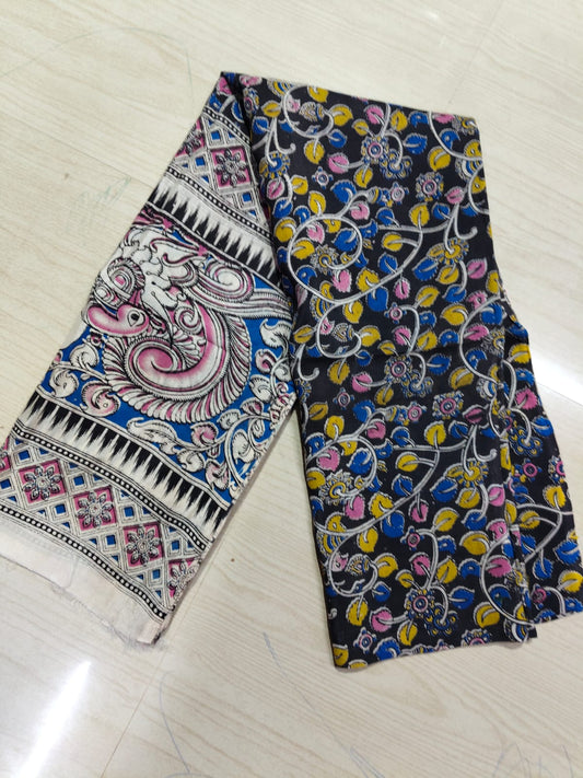 Kalamkari Duppatas (Cotton & Silk) KZD50