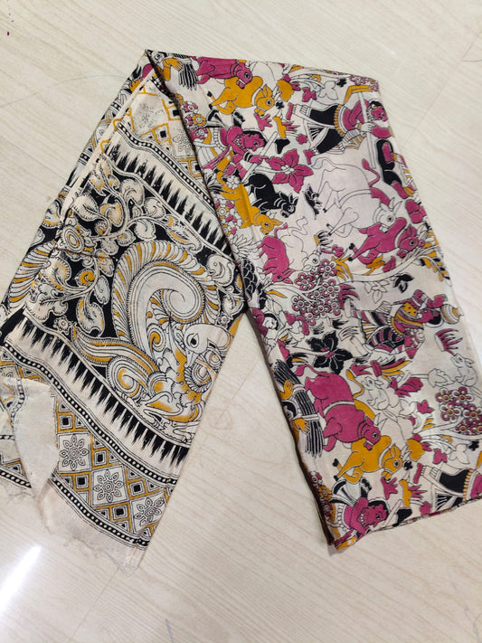 Kalamkari Duppatas (Cotton & Silk) KZD52