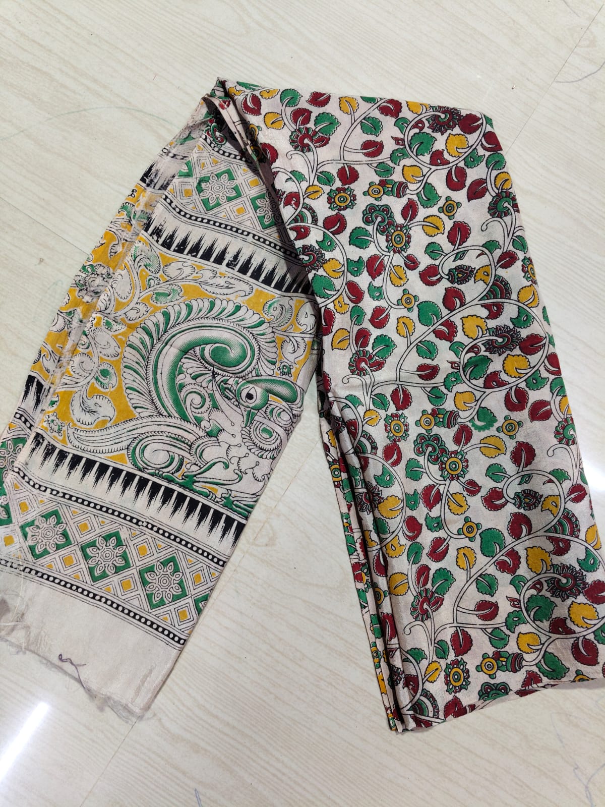 Kalamkari Duppatas (Cotton & Silk) KZD55