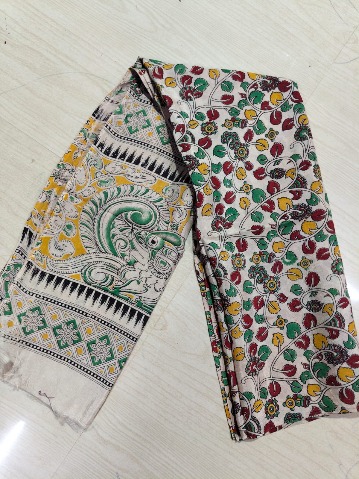 Kalamkari Duppatas (Cotton & Silk) KZD55