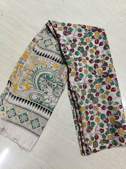 Kalamkari Duppatas (Cotton & Silk) KZD55