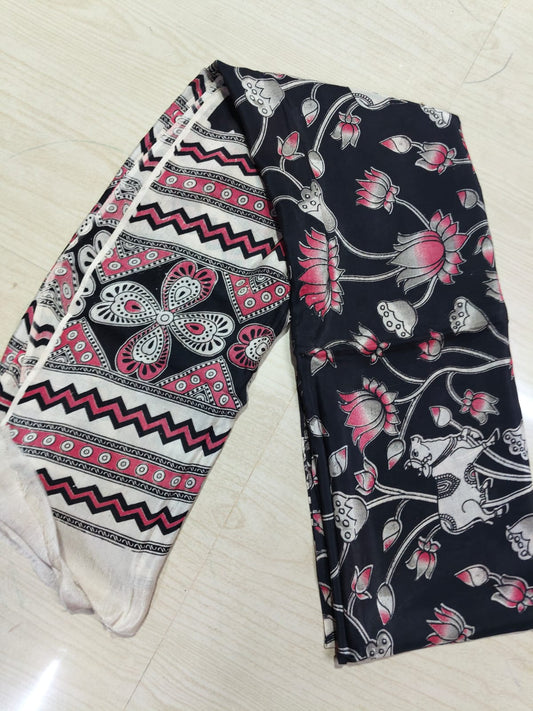Kalamkari Duppatas (Cotton & Silk) KZD56