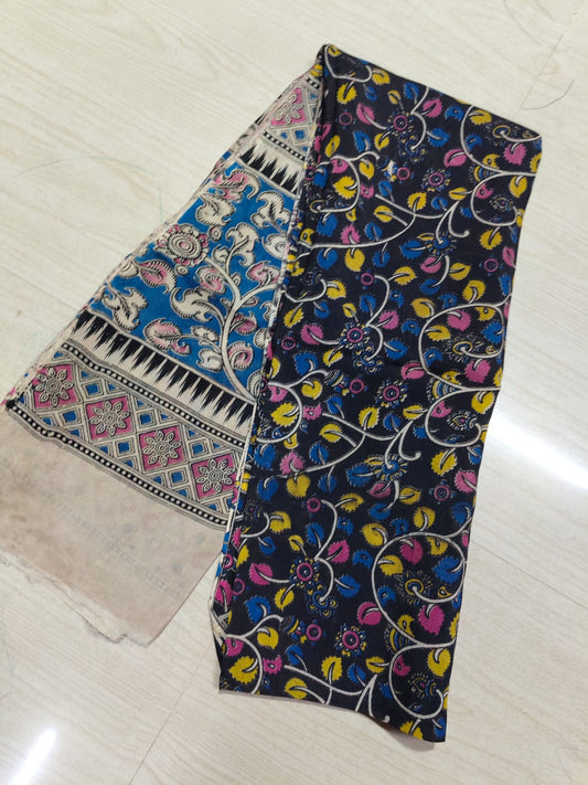 Kalamkari Duppatas (Cotton & Silk) KZD57