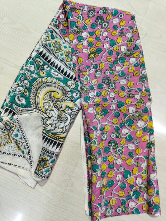 Kalamkari Duppatas (Cotton & Silk) KZD58