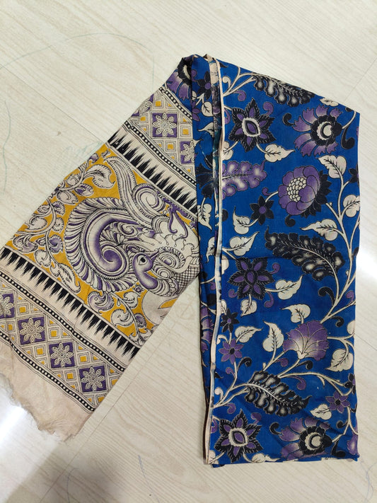 Kalamkari Duppatas (Cotton & Silk) KZD69