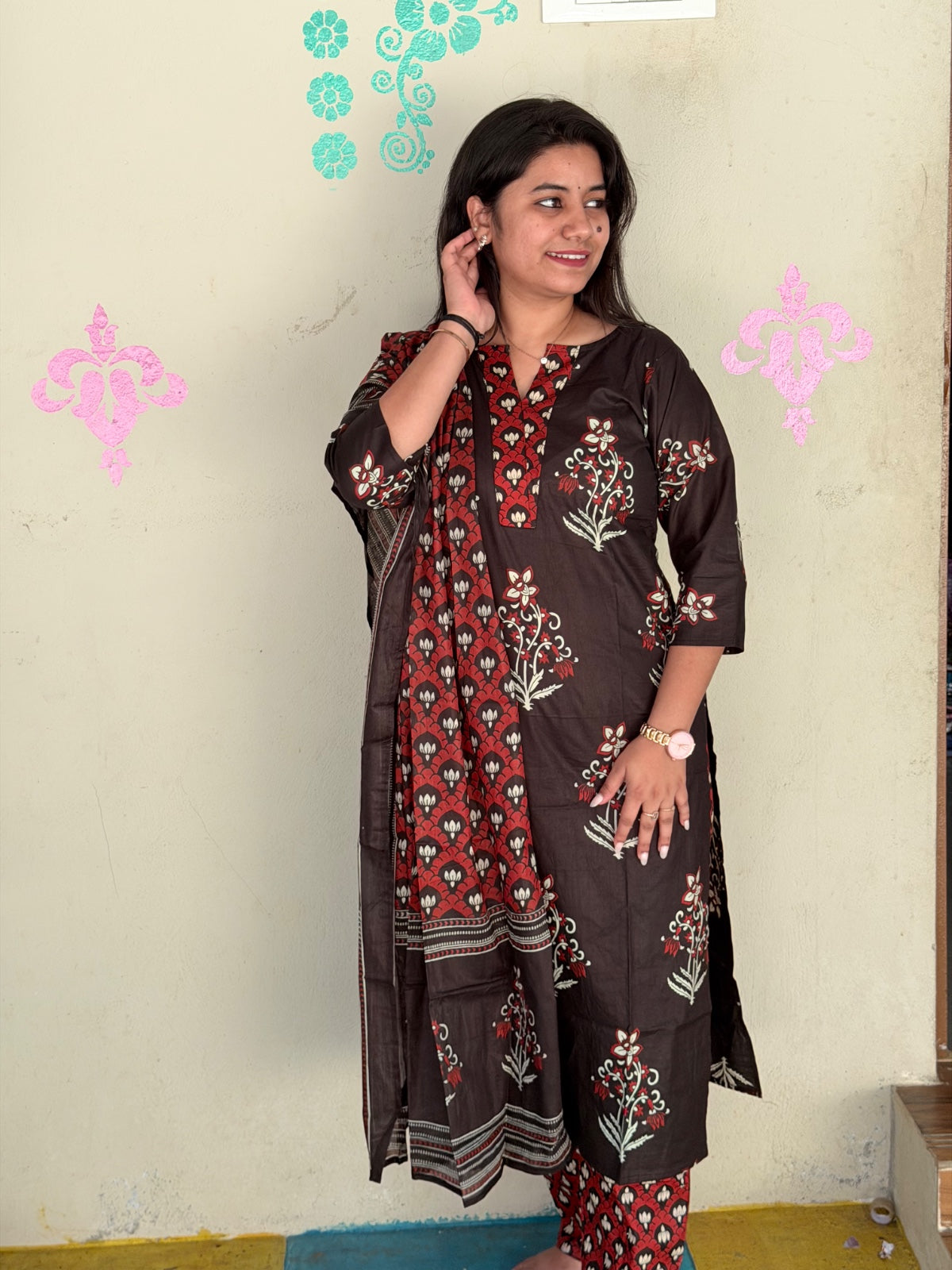 Petals Dupatta Sets  FDS01