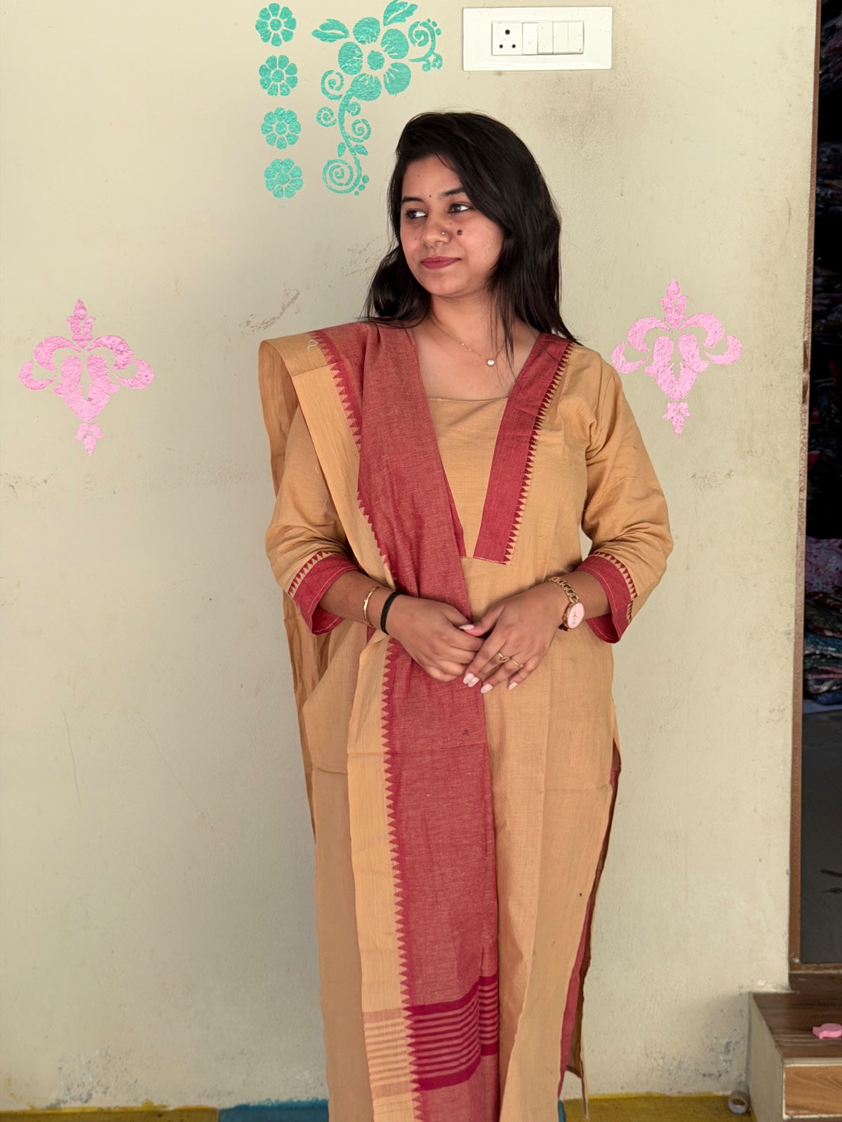 Petals Dupatta Sets  FDS238