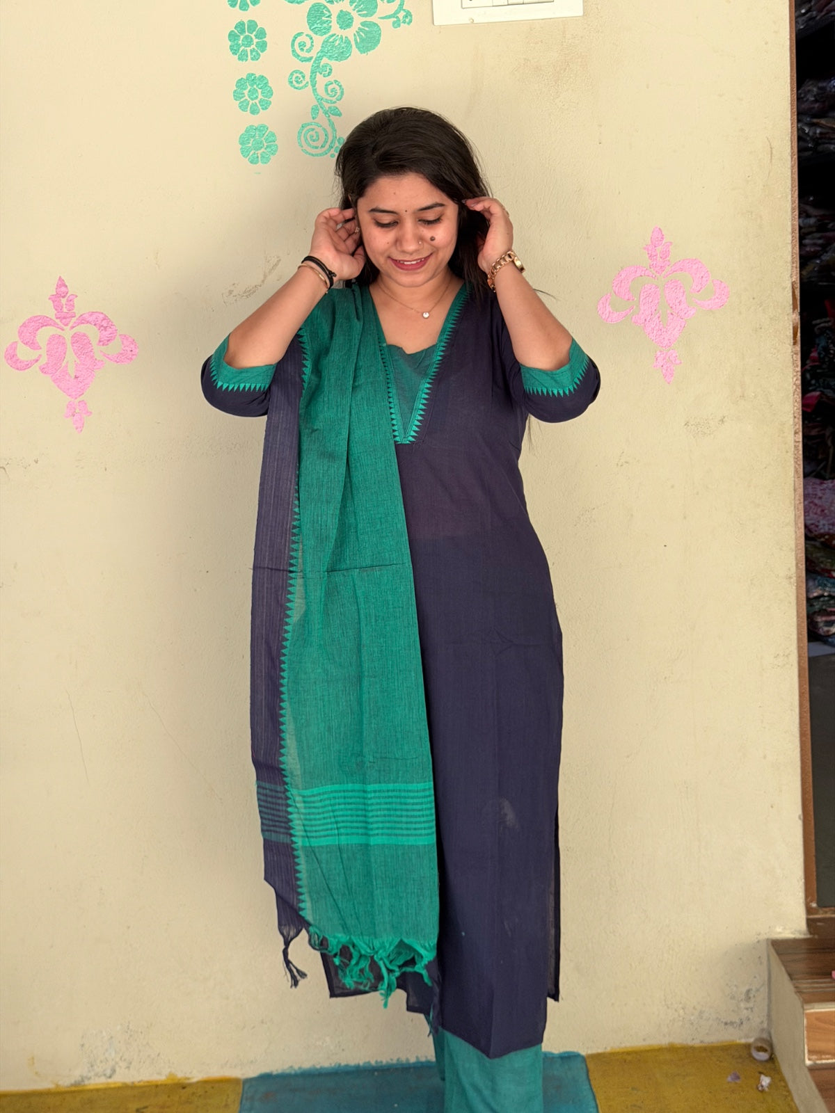 Petals Dupatta Sets  FDS239