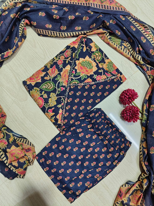 Cotton Floral Anarkali - CA53
