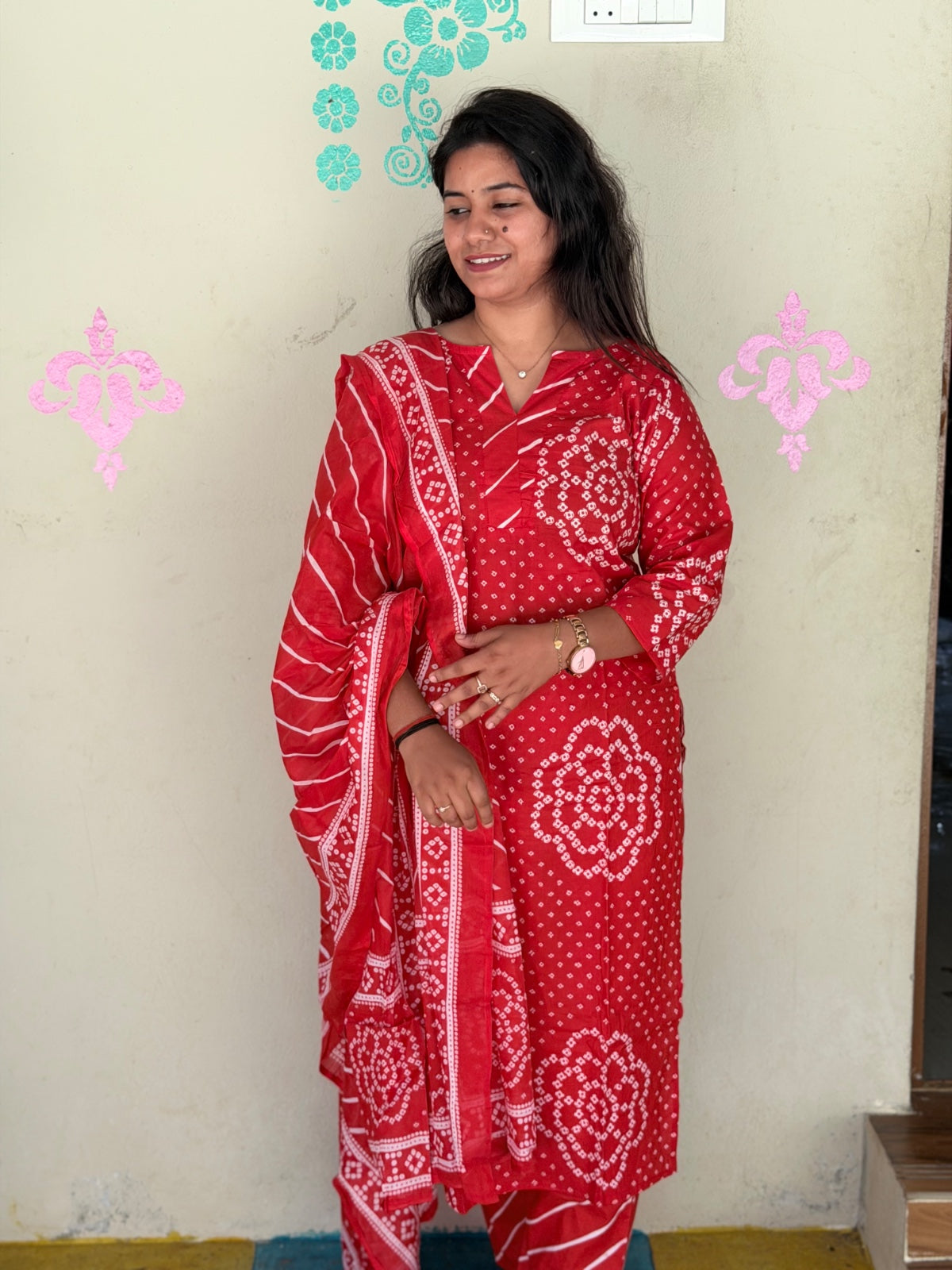Petals Dupatta Sets  FDS261