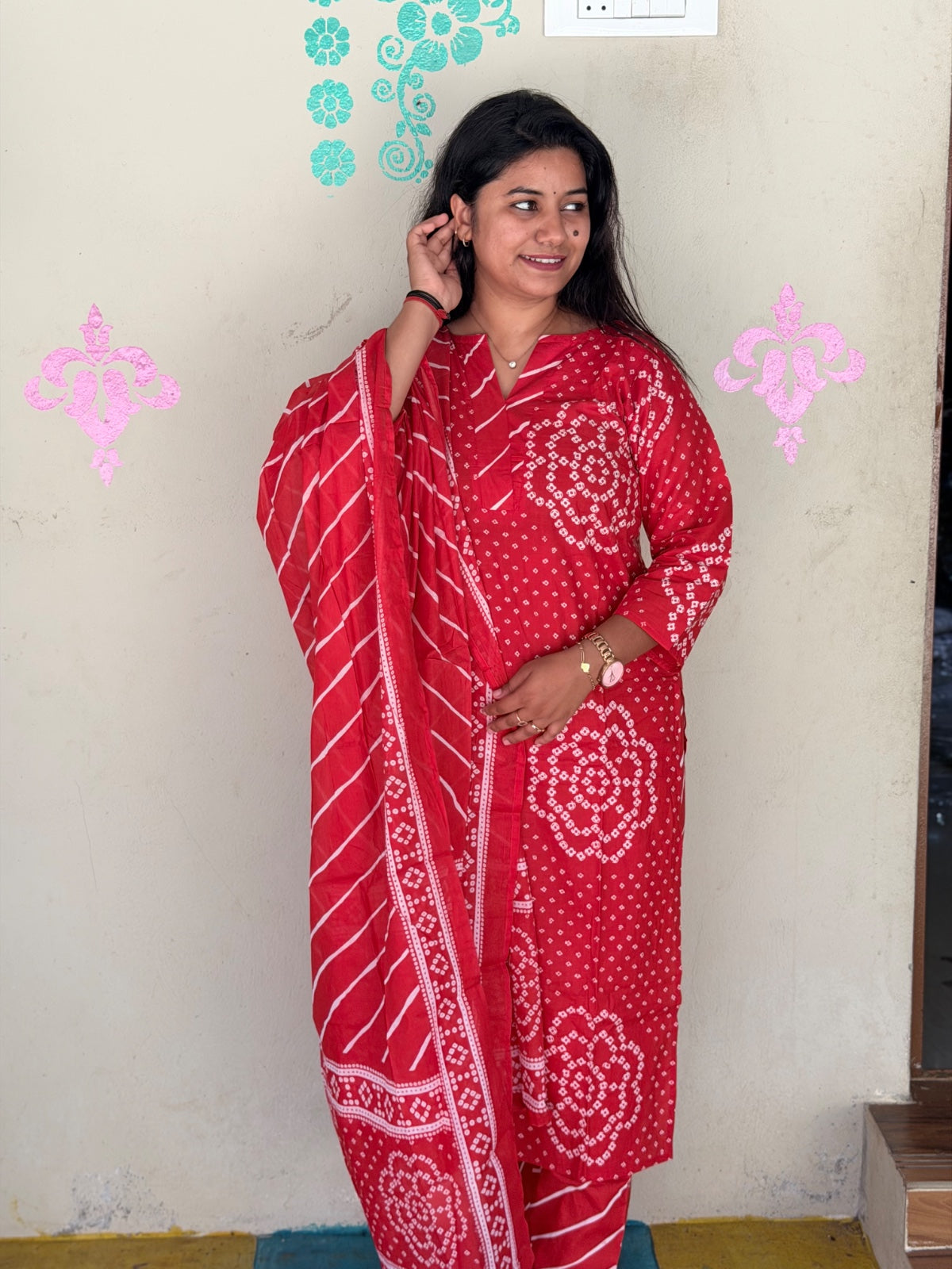 Petals Dupatta Sets  FDS261