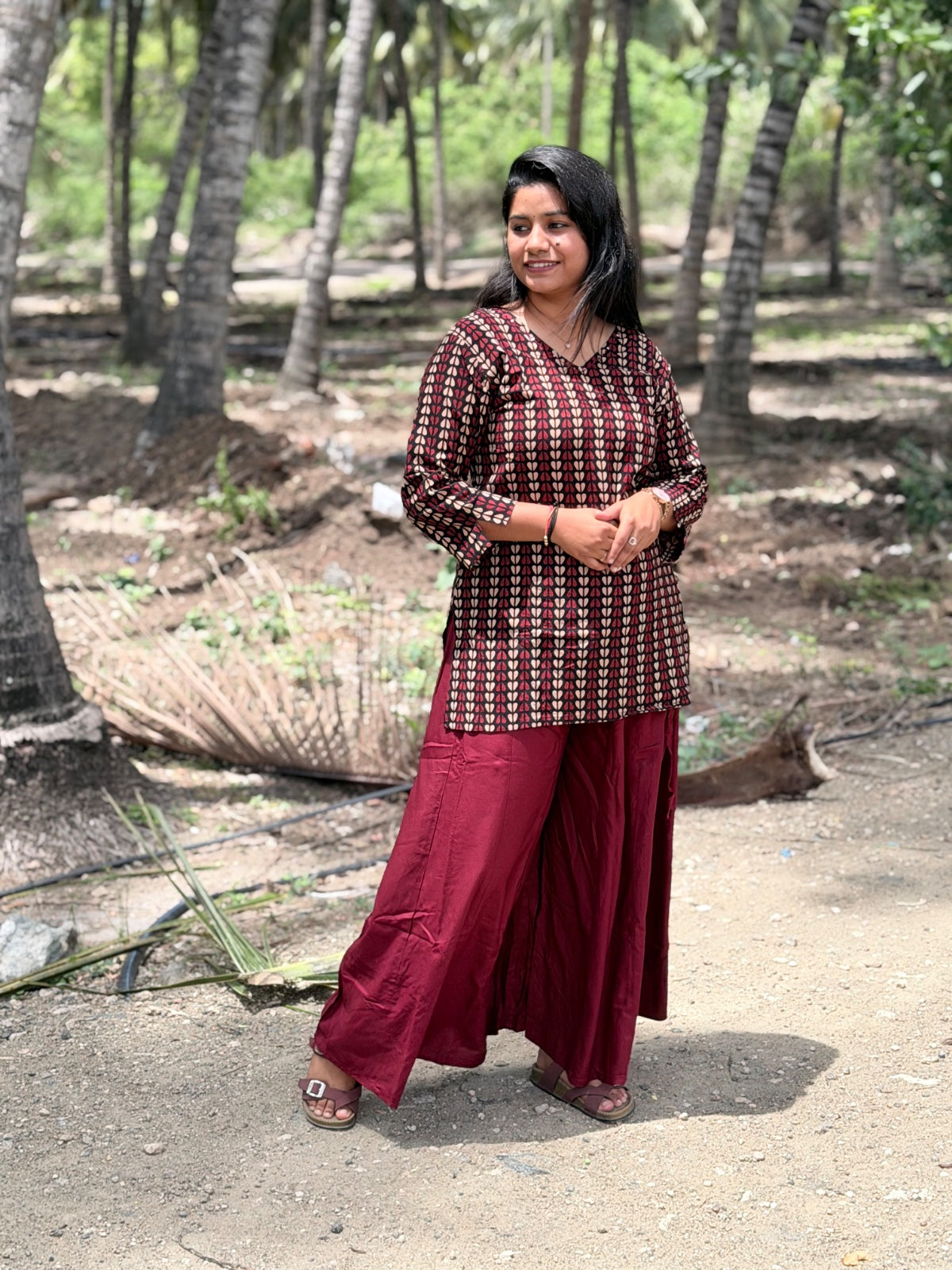 Short Kurthi With Palazzo  SKP28