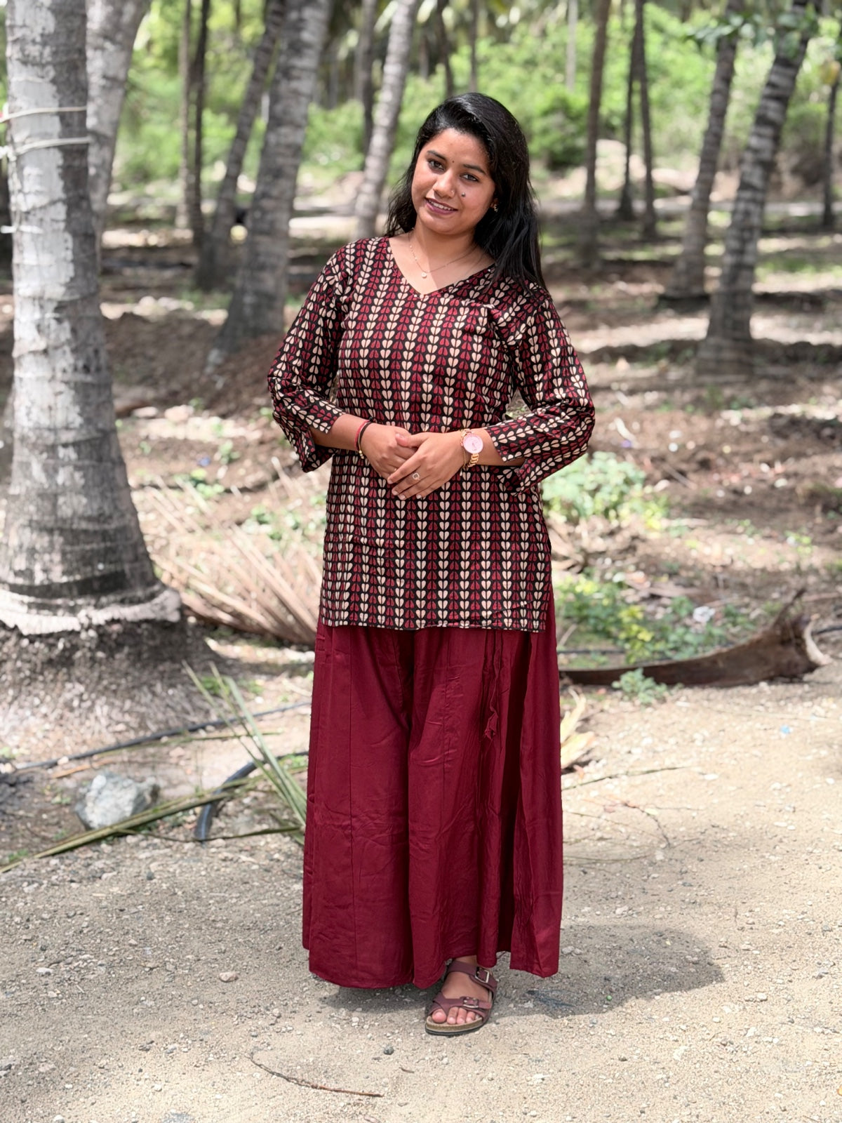 Short Kurthi With Palazzo  SKP28