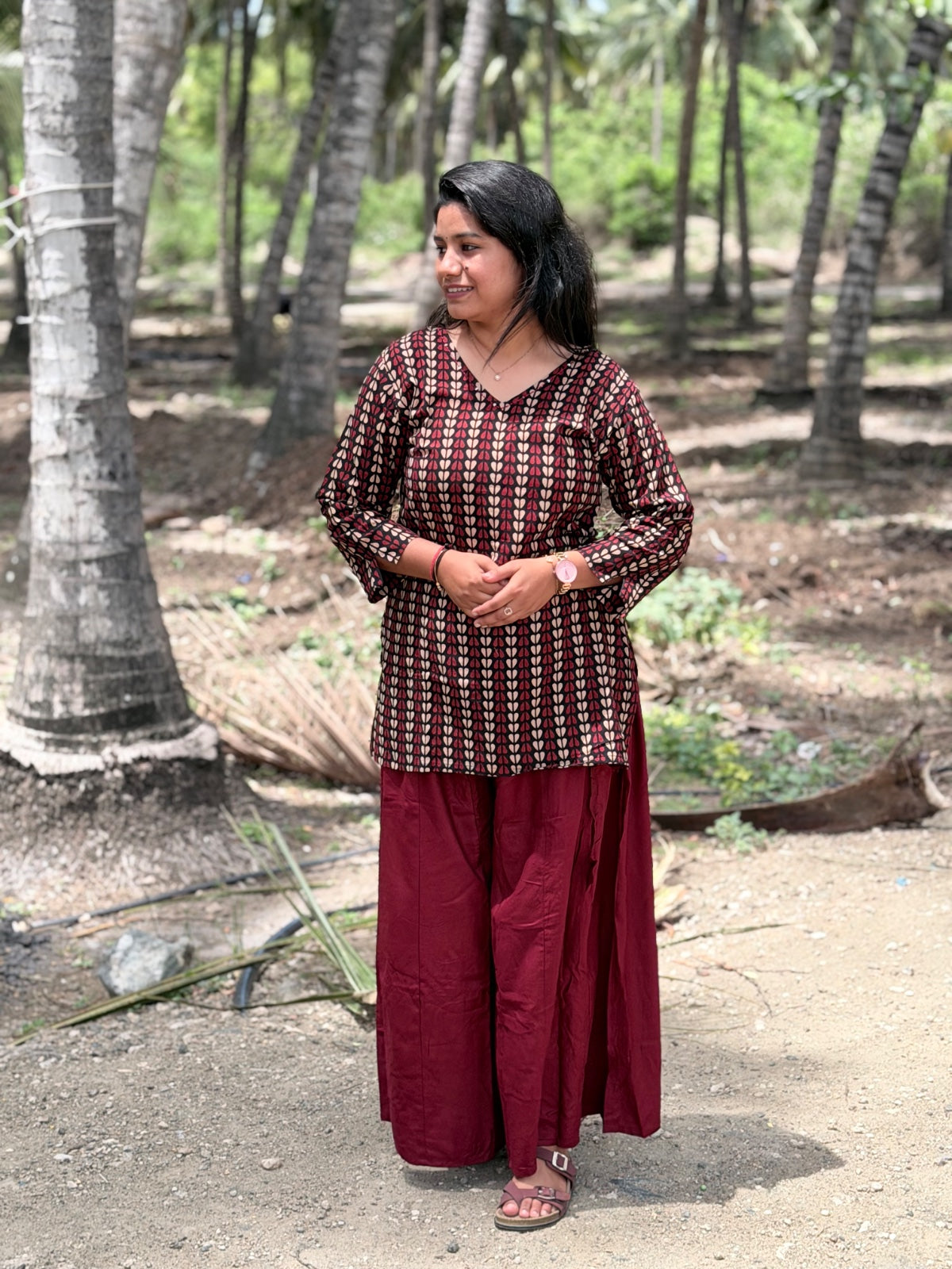 Short Kurthi With Palazzo  SKP28