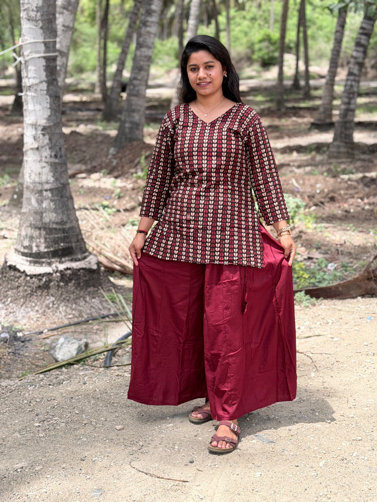 Short Kurthi With Palazzo  SKP28