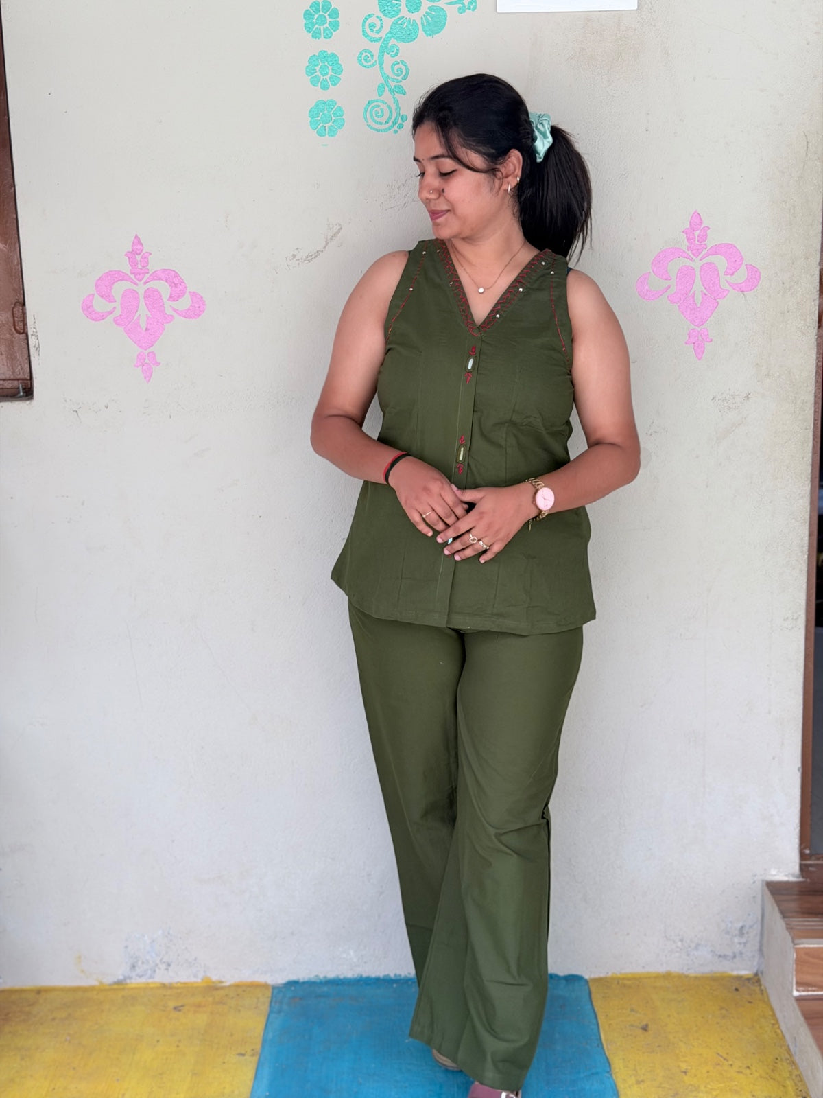 Cotton Co-ord Sets ( Sleeveless )  NSC05