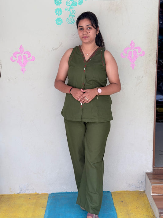 Cotton Co-ord Sets ( Sleeveless )  NSC05