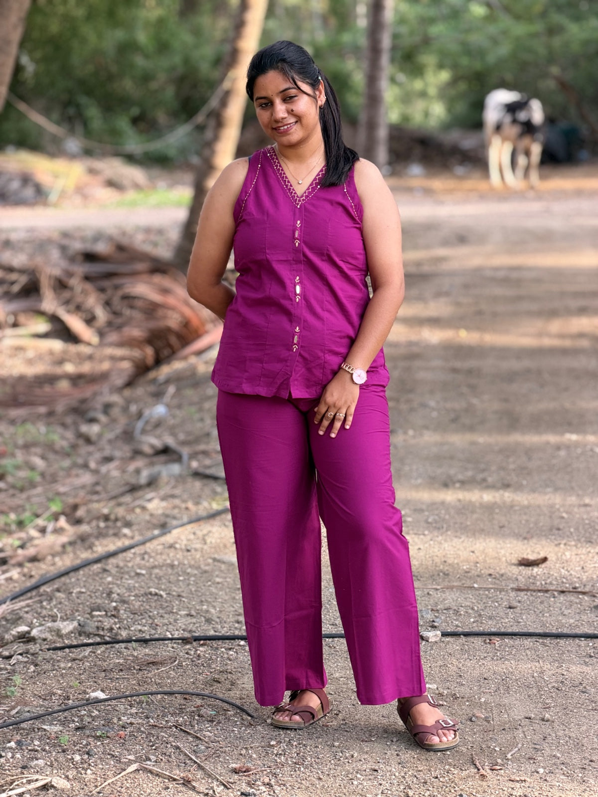 Cotton Co-ord Sets ( Sleeveless )  NSC04