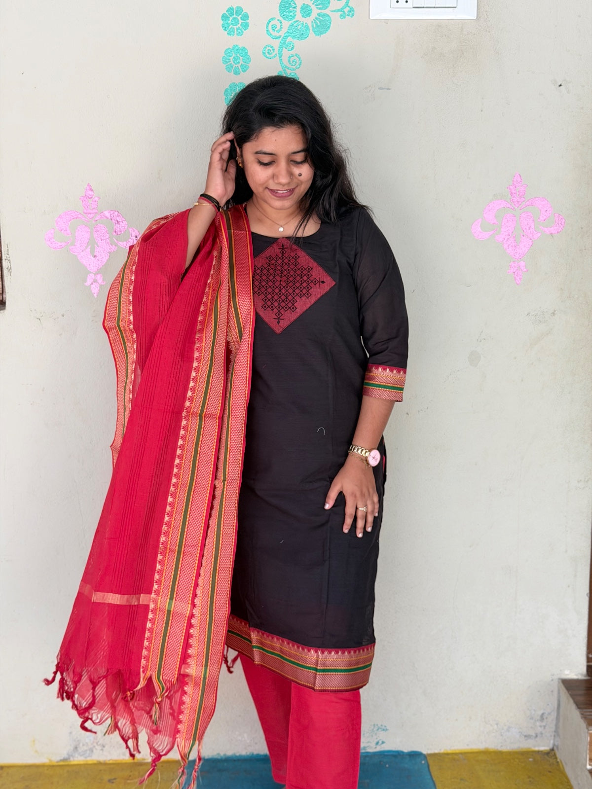 Petals Dupatta Sets  FDS269