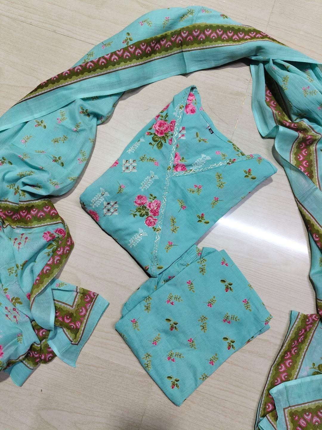 Cotton Floral Anarkali  CA01