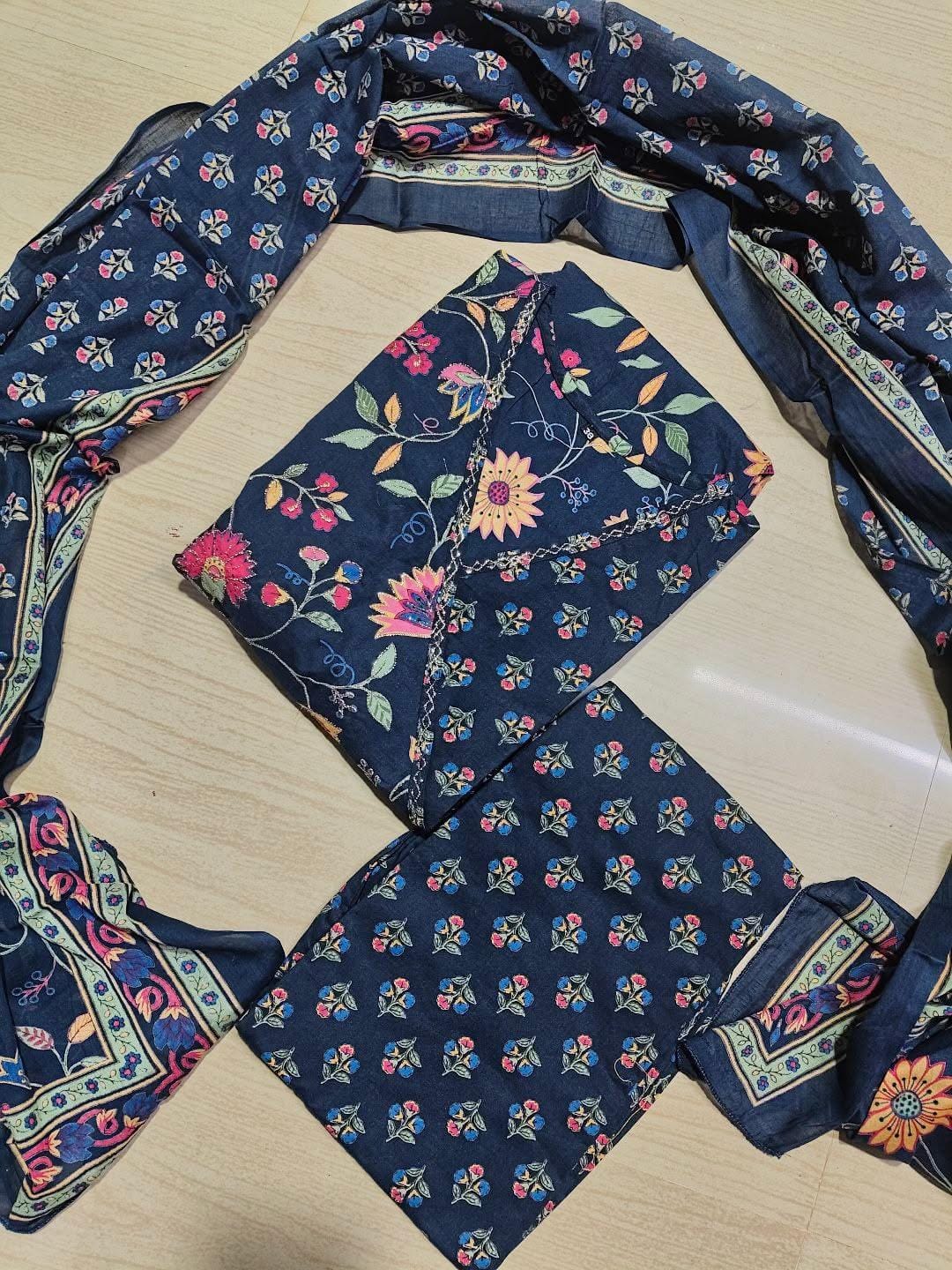 Cotton Floral Anarkali  CA04