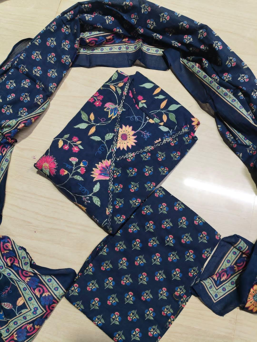 Cotton Floral Anarkali  CA04