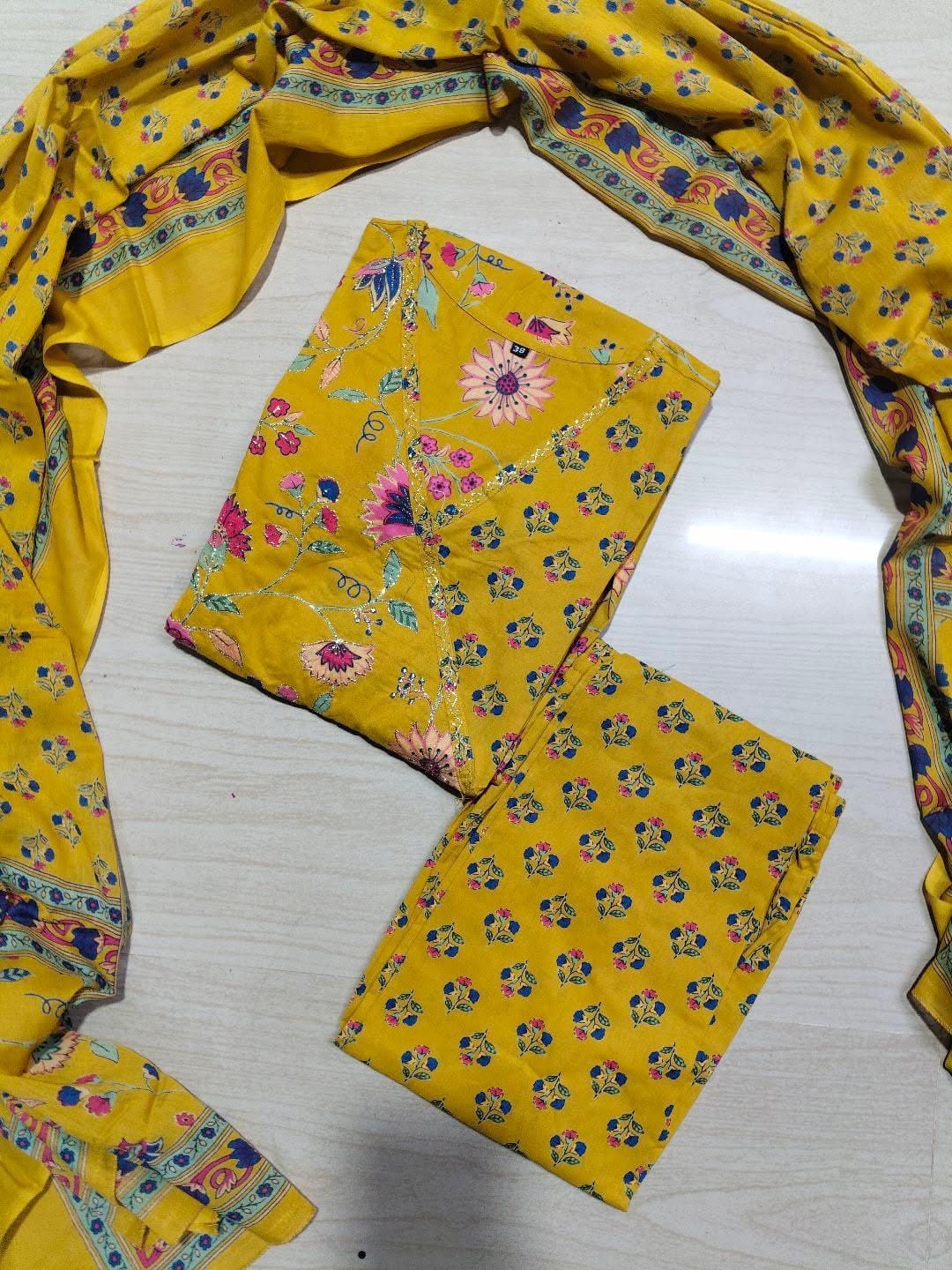 Cotton Floral Anarkali  CA02