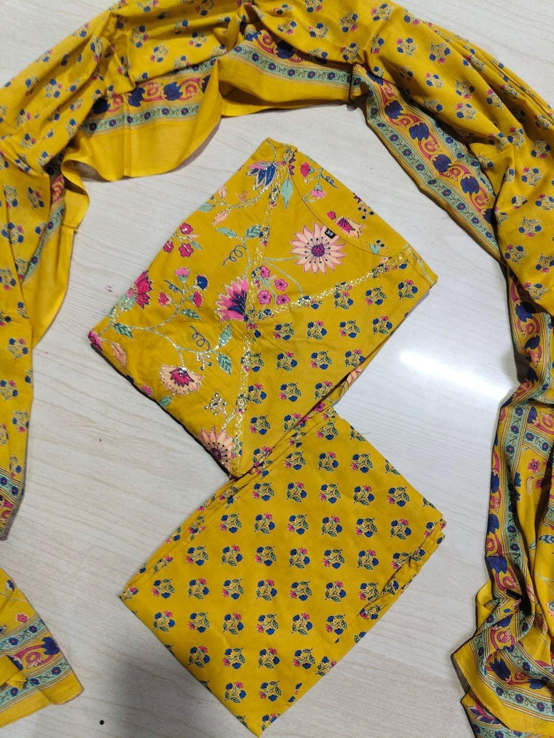 Cotton Floral Anarkali  CA02