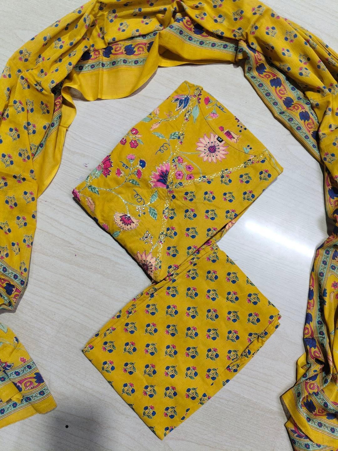 Cotton Floral Anarkali  CA02