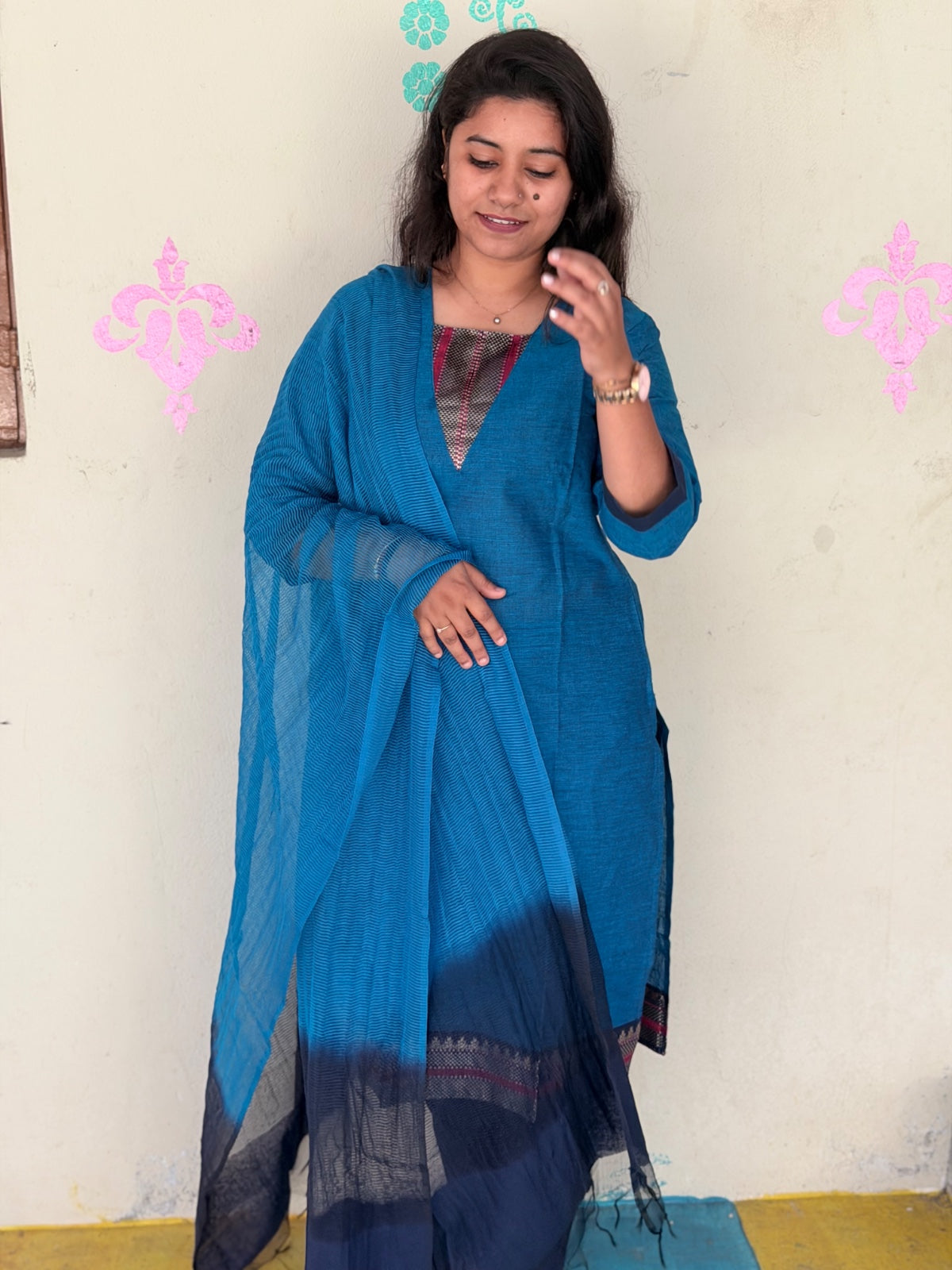 Petals Dupatta Sets  FDS283
