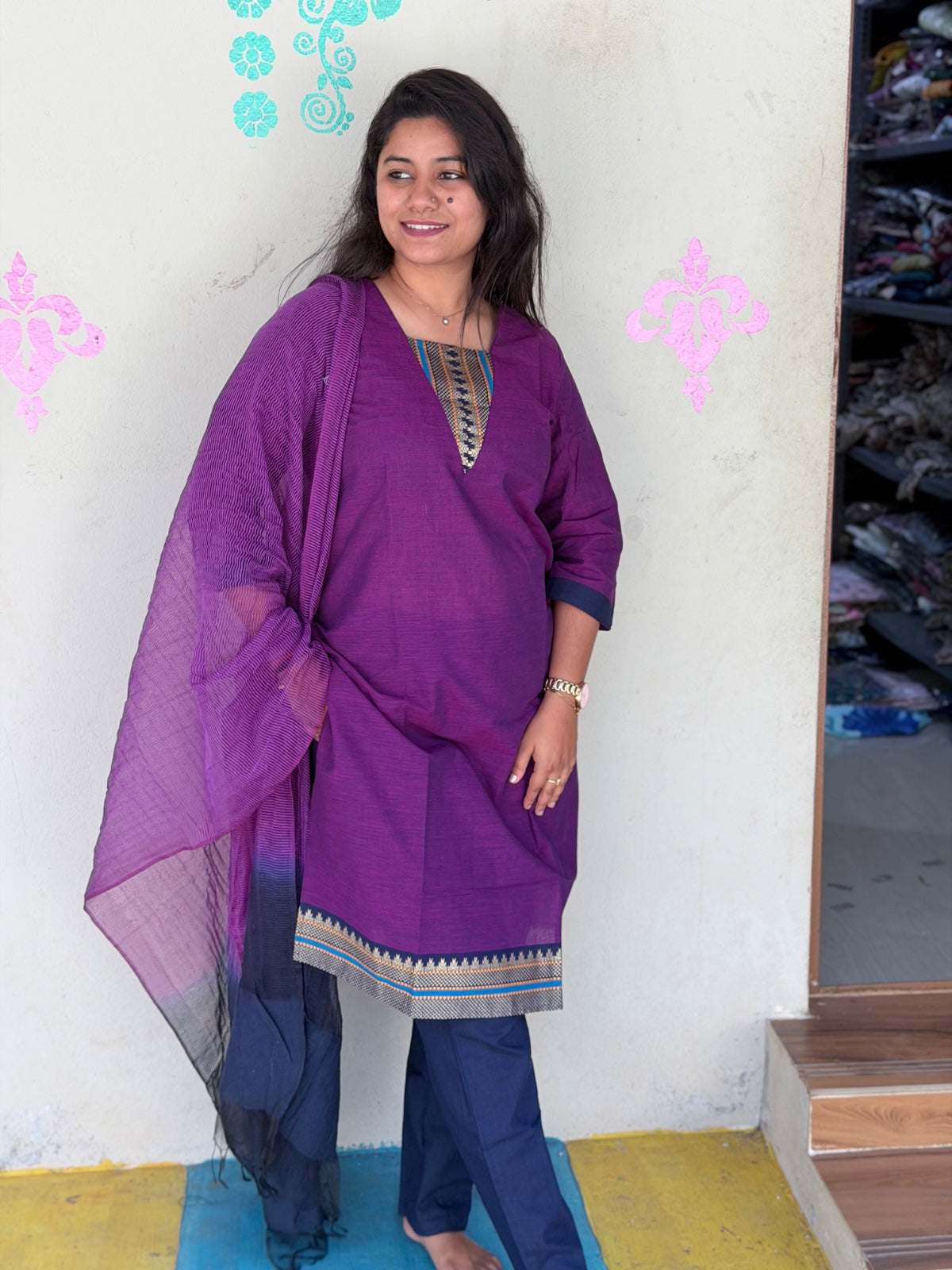 Petals Dupatta Sets  FDS275