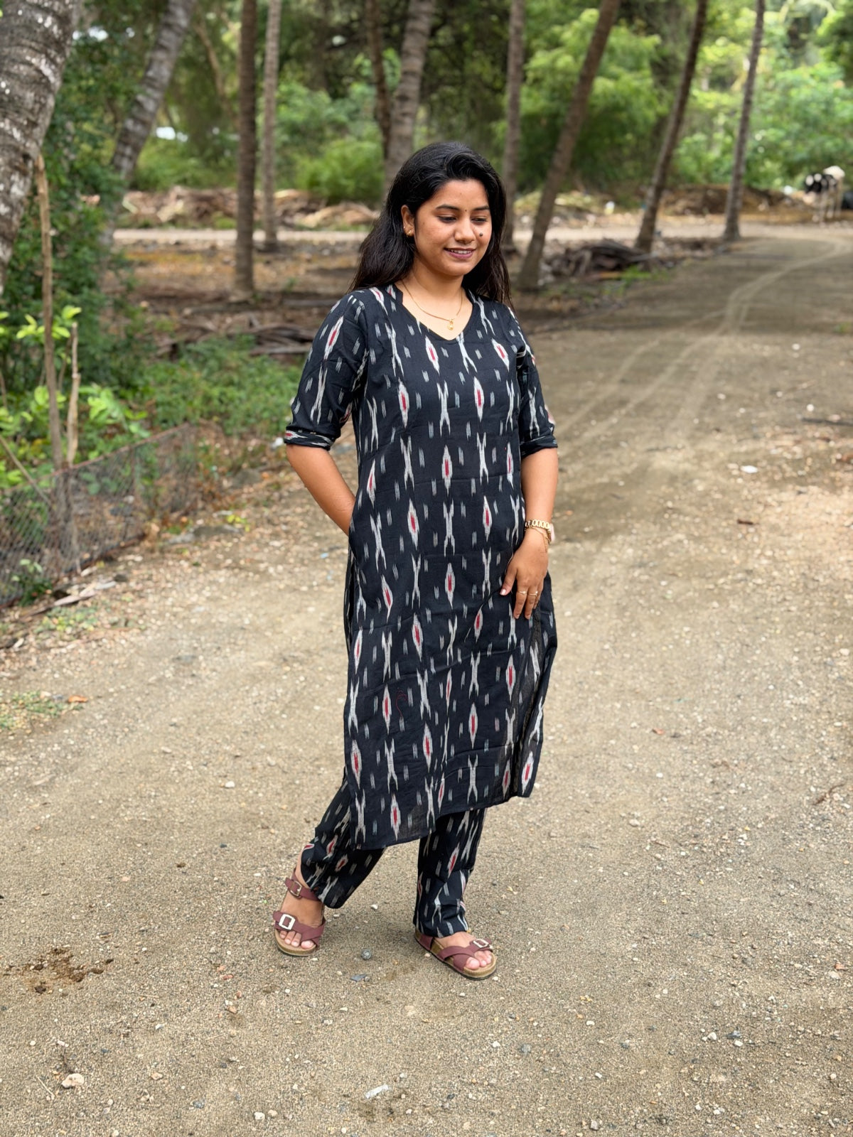 Ikkat Kurti With Phant  CKP01