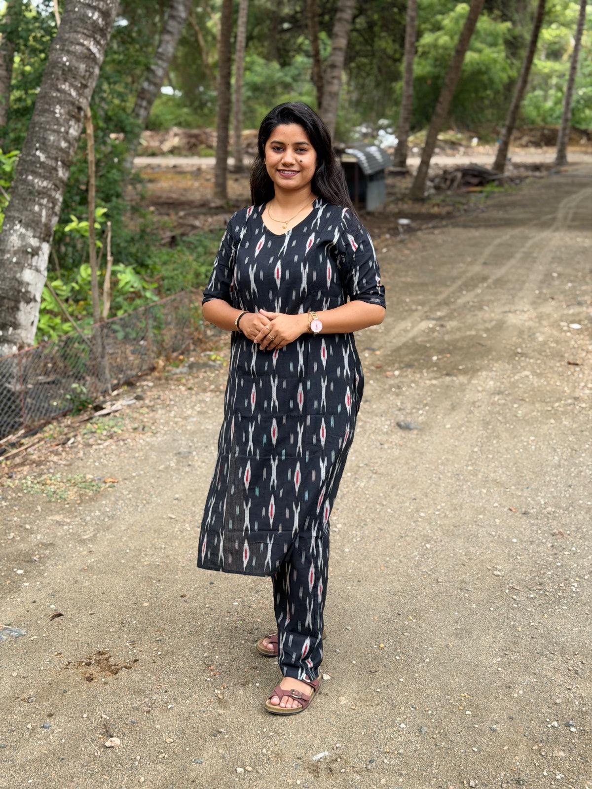 Ikkat Kurti With Phant  CKP01