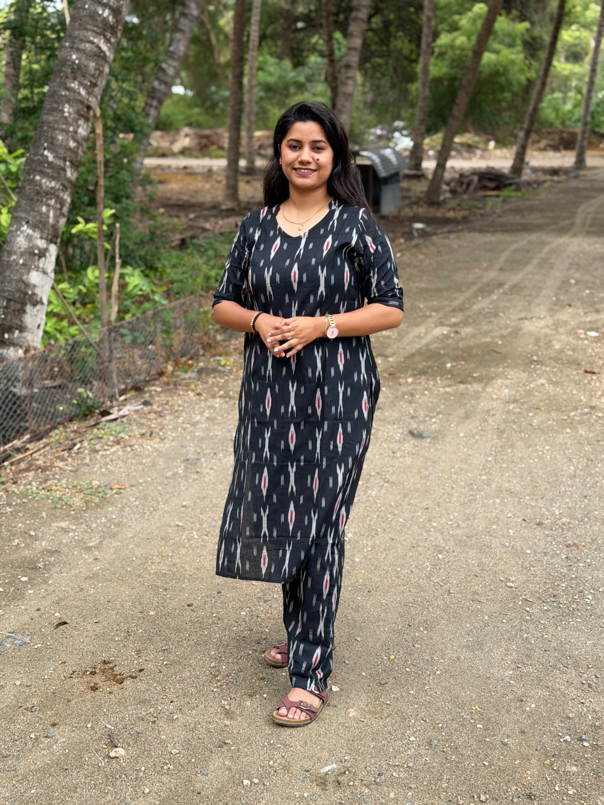 Ikkat Kurti With Phant  CKP01
