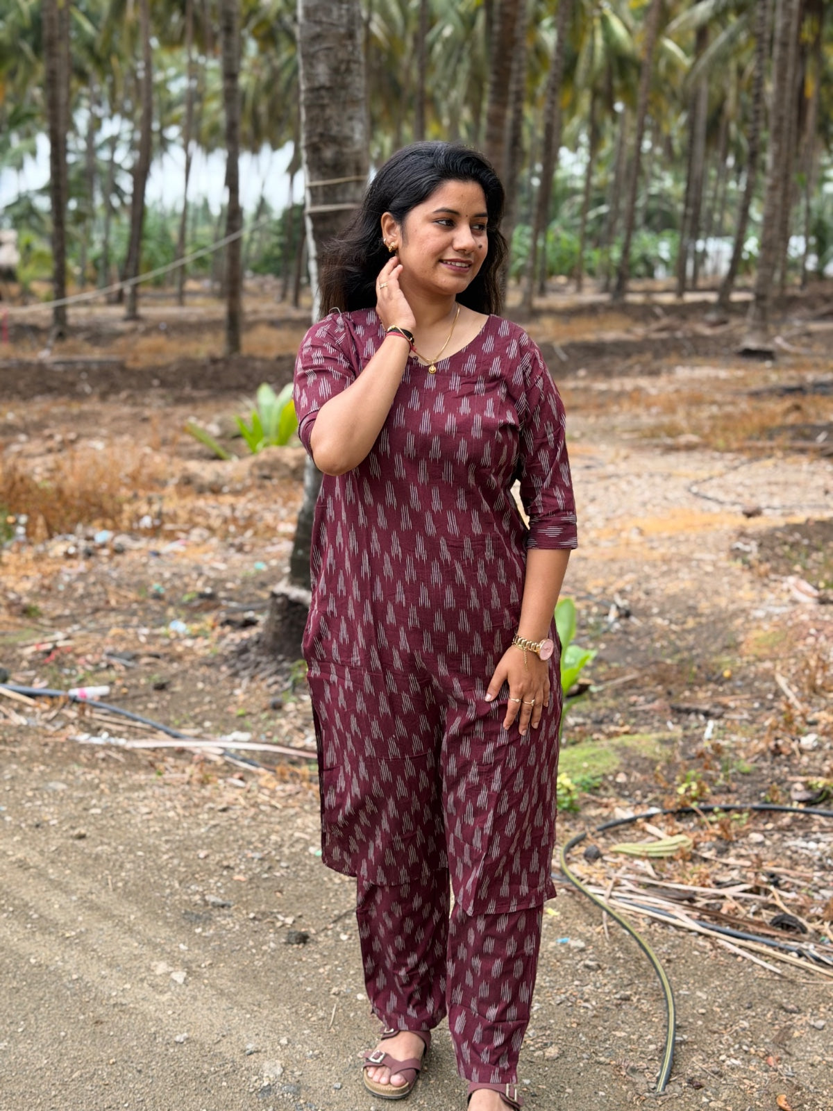 Ikkat Kurti With Phant  CKP02