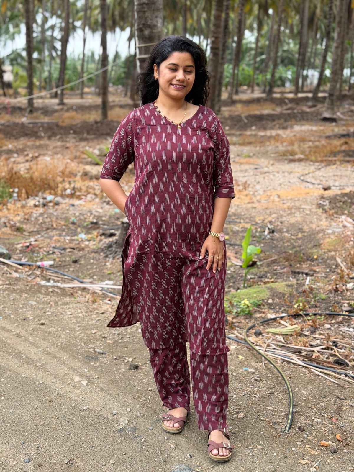 Ikkat Kurti With Phant  CKP02