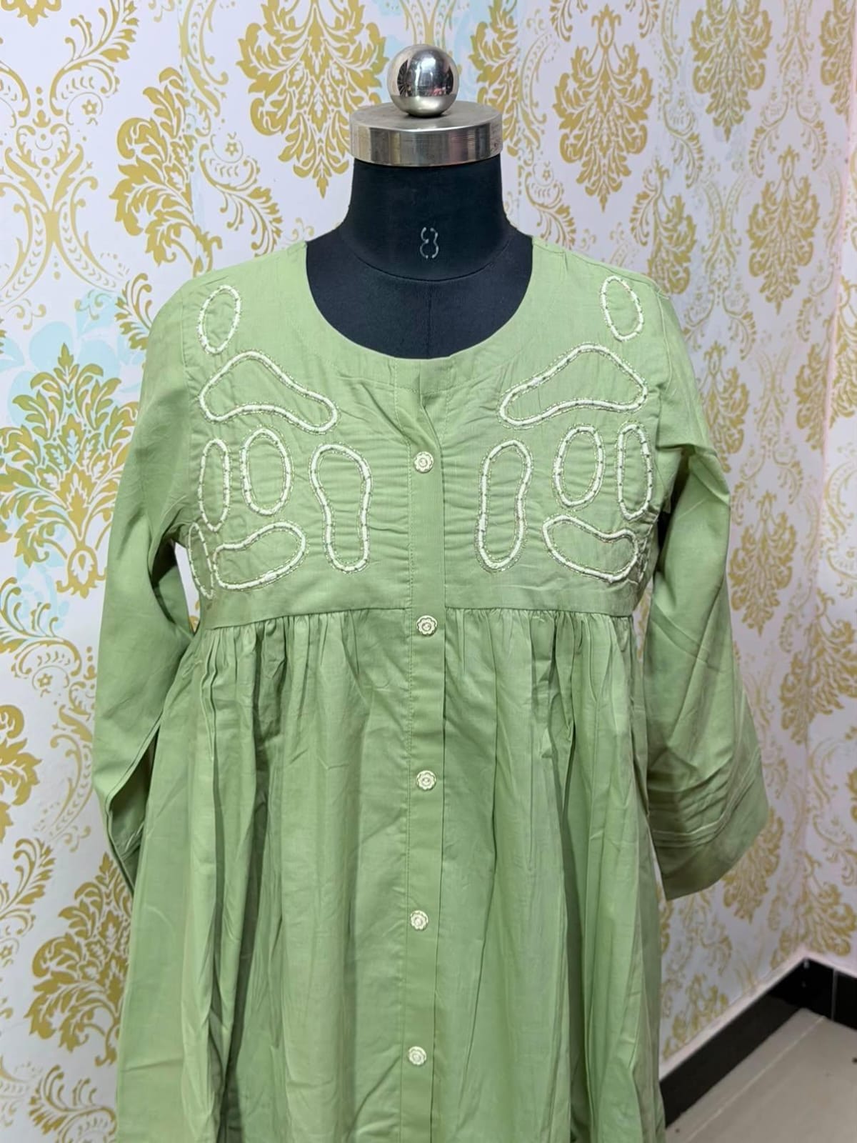 Premium Cotton Floral Frock - CFF220