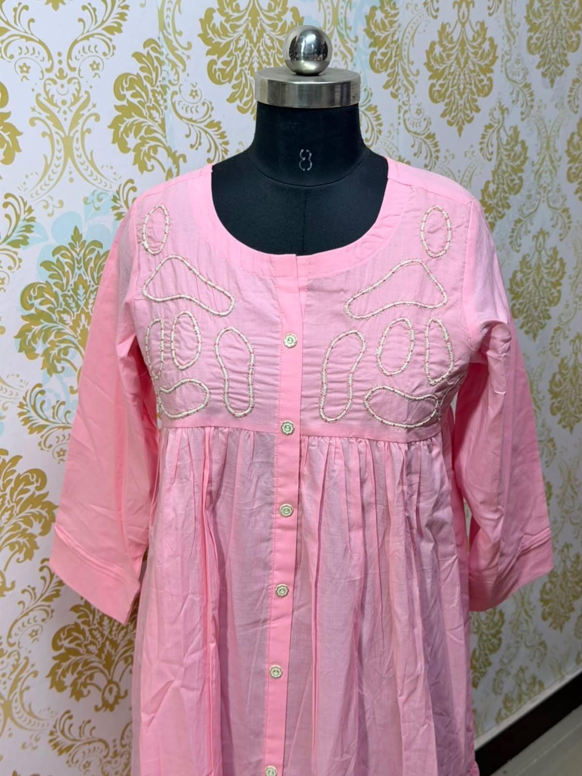 Premium Cotton Floral Frock - CFF221