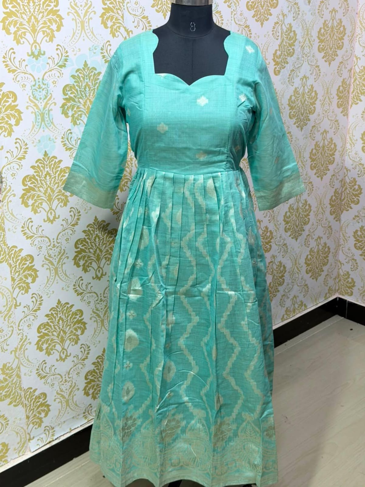 Jamdani Floral Frock - CFF222