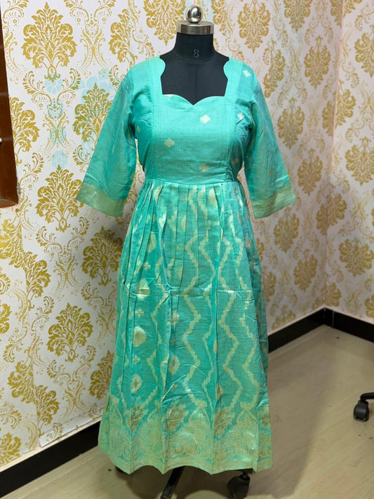 Jamdani Floral Frock - CFF222