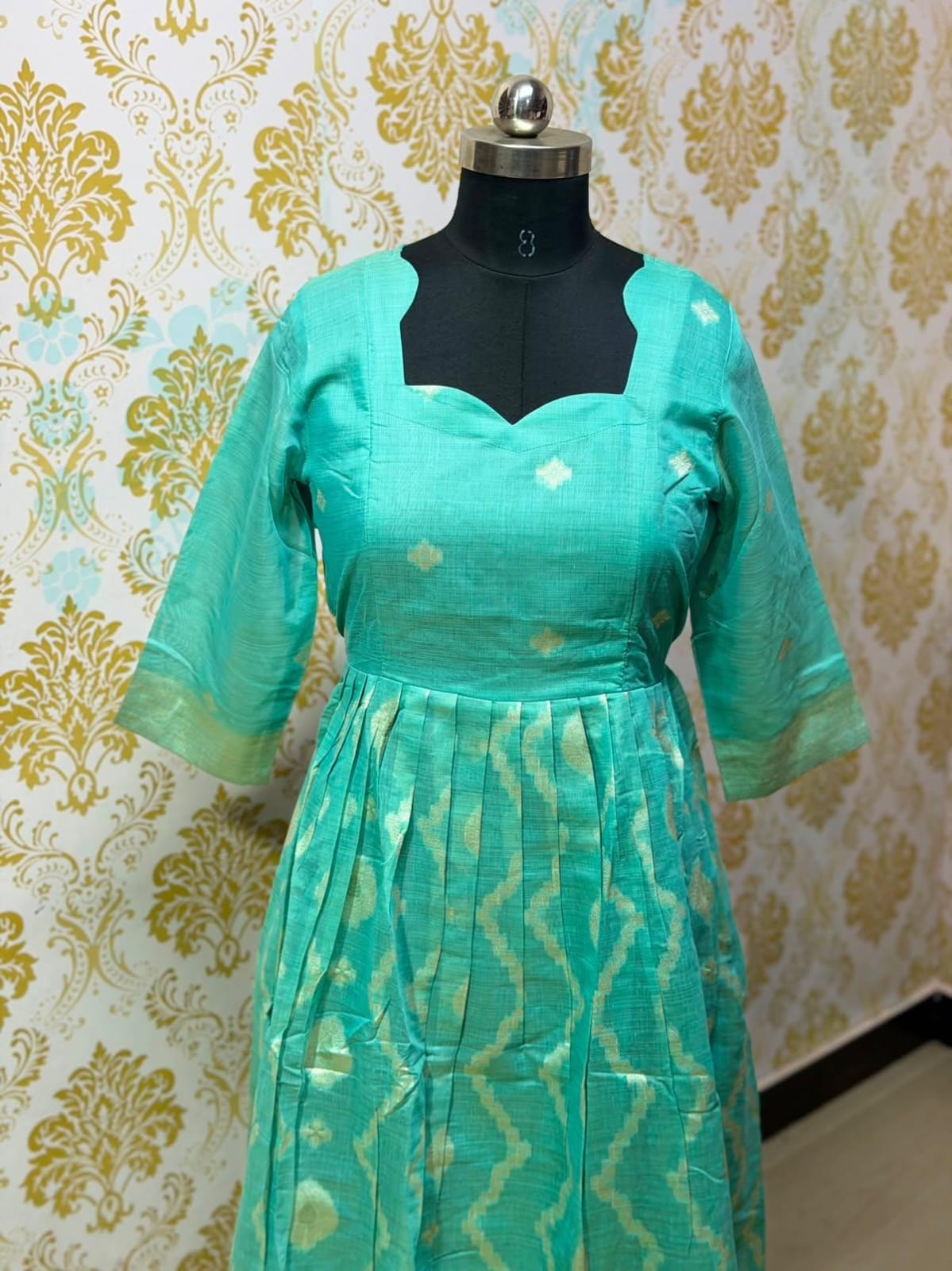 Jamdani Floral Frock - CFF222
