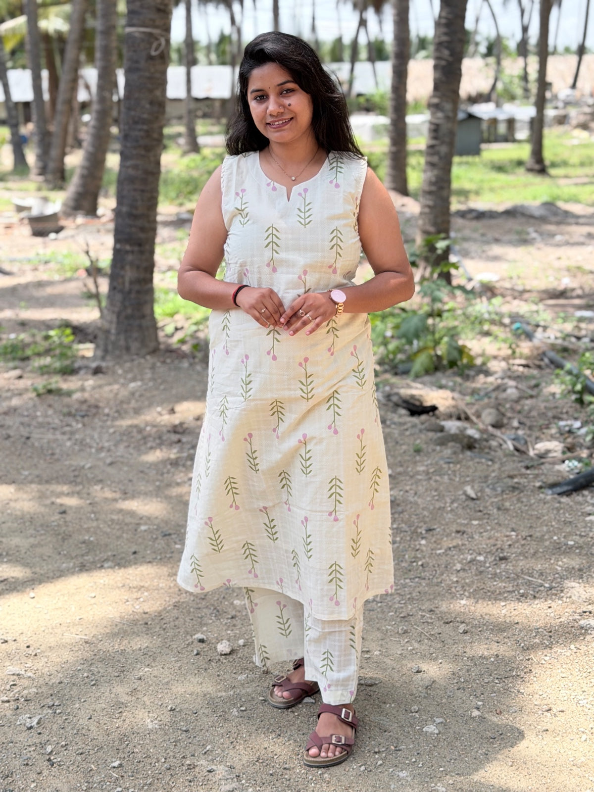 Premium Cotton Kurti With Phant  CKP13