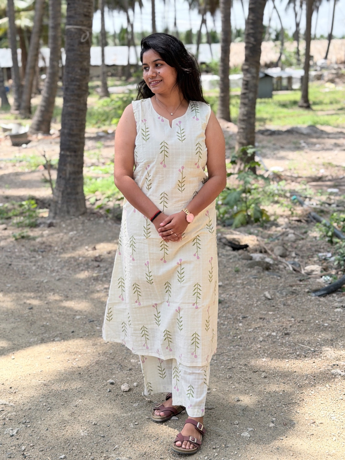 Premium Cotton Kurti With Phant  CKP13
