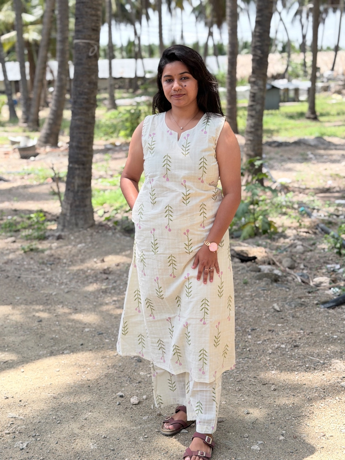 Premium Cotton Kurti With Phant  CKP13