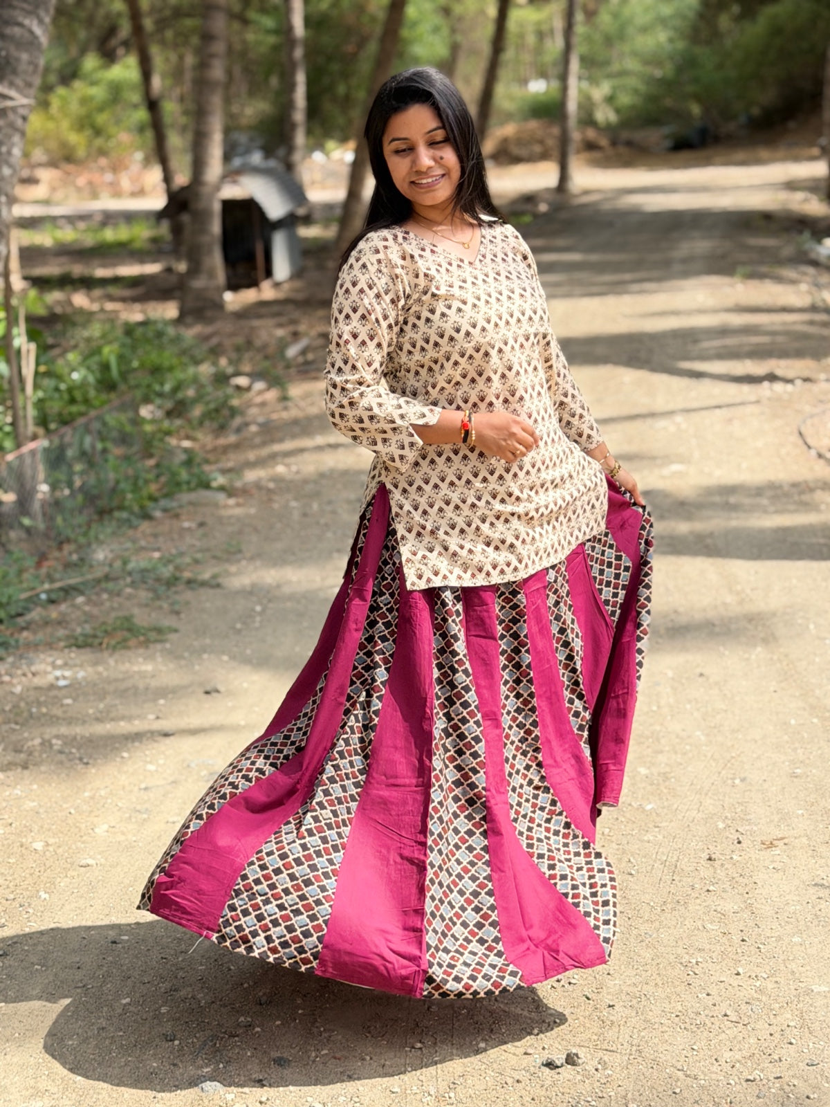 Ajrak Cotton Skirts SS07