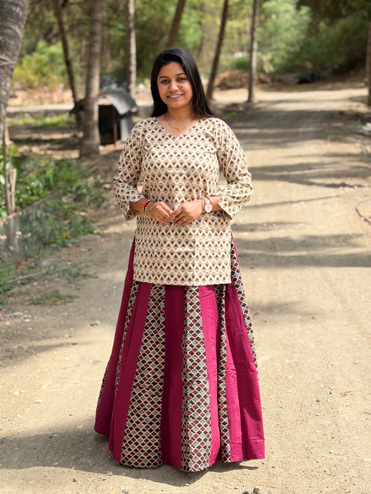 Ajrak Cotton Skirts SS07