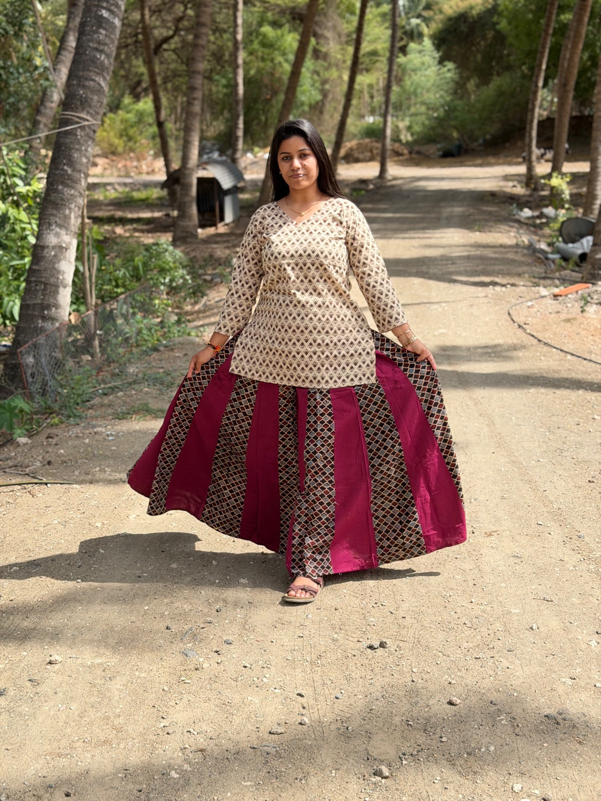 Ajrak Cotton Skirts SS07